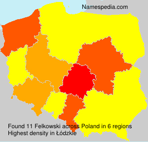 Surname Felkowski in Poland