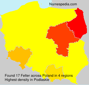 Surname Felter in Poland Surname Felter in Poland