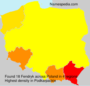 Surname Fendryk in Poland Surname Fendryk in Poland