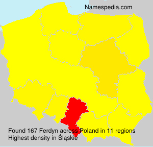 Surname Ferdyn in Poland Surname Ferdyn in Poland