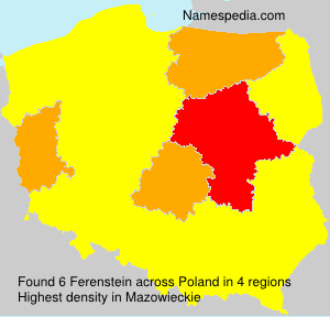 Surname Ferenstein in Poland Surname Ferenstein in Poland