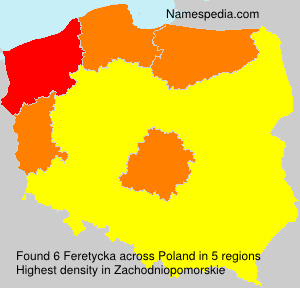 Surname Feretycka in Poland Surname Feretycka in Poland