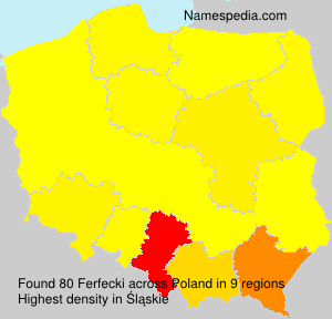 Surname Ferfecki in Poland Surname Ferfecki in Poland