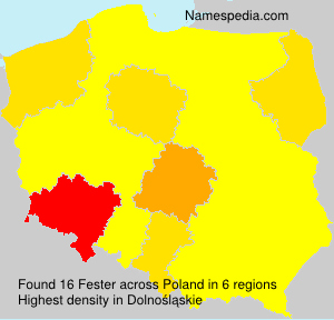 Surname Fester in Poland Surname Fester in Poland