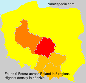 Surname Fetera in Poland Surname Fetera in Poland