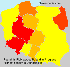 Surname Fibik in Poland Surname Fibik in Poland