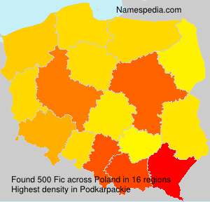 Surname Fic in Poland Surname Fic in Poland