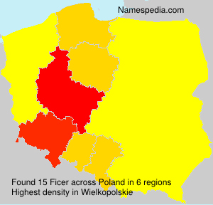Surname Ficer in Poland Surname Ficer in Poland