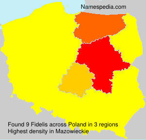 Surname Fidelis in Poland Surname Fidelis in Poland