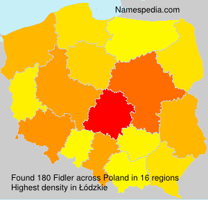 Surname Fidler in Poland Surname Fidler in Poland