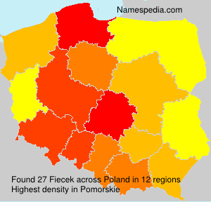 Surname Fiecek in Poland Surname Fiecek in Poland