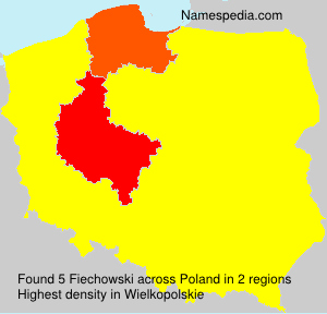 Surname Fiechowski in Poland Surname Fiechowski in Poland