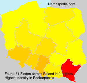Surname Fieden in Poland Surname Fieden in Poland