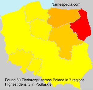 Surname Fiedorczyk in Poland Surname Fiedorczyk in Poland