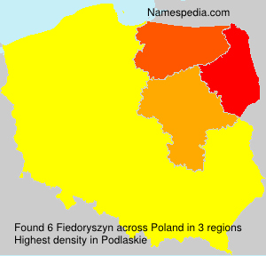 Surname Fiedoryszyn in Poland Surname Fiedoryszyn in Poland
