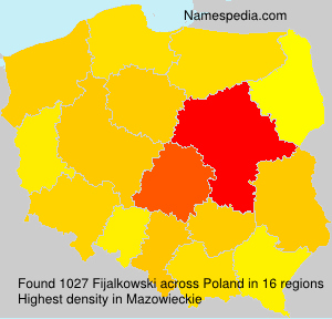 Surname Fijalkowski in Poland Surname Fijalkowski in Poland
