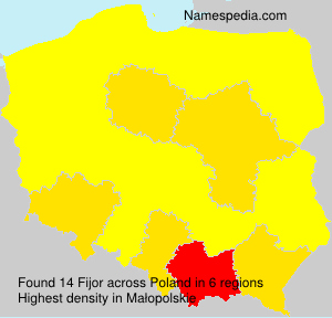 Surname Fijor in Poland Surname Fijor in Poland