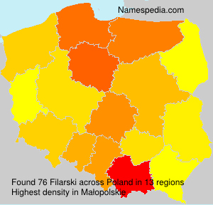 Surname Filarski in Poland Surname Filarski in Poland