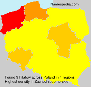 Surname Filatow in Poland Surname Filatow in Poland