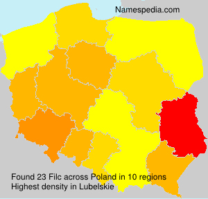 Surname Filc in Poland Surname Filc in Poland