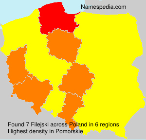 Surname Filejski in Poland Surname Filejski in Poland