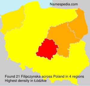 Surname Filipczynska in Poland Surname Filipczynska in Poland