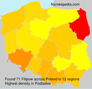 Surname Filipow in Poland Surname Filipow in Poland