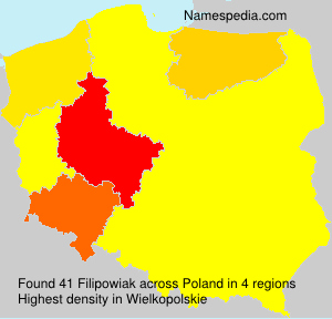 Surname Filipowiak in Poland Surname Filipowiak in Poland