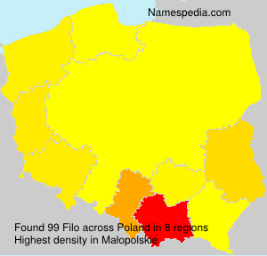 Surname Filo in Poland Surname Filo in Poland