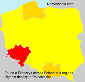 Surname Filonczyk in Poland Surname Filonczyk in Poland