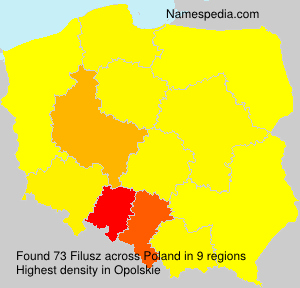 Surname Filusz in Poland Surname Filusz in Poland