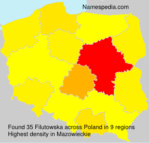 Surname Filutowska in Poland Surname Filutowska in Poland