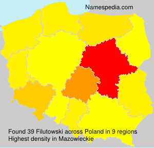 Surname Filutowski in Poland Surname Filutowski in Poland