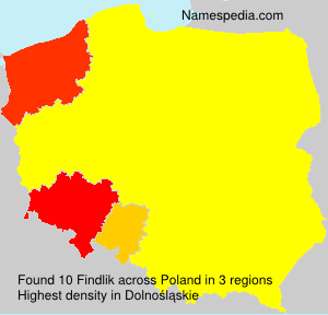 Surname Findlik in Poland Surname Findlik in Poland