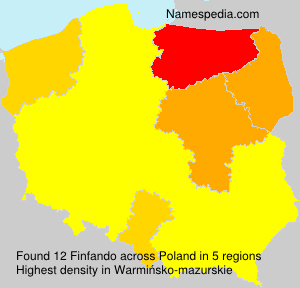 Surname Finfando in Poland Surname Finfando in Poland