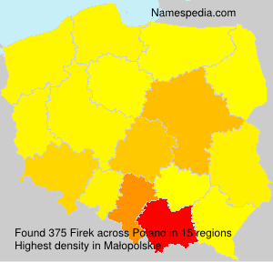 Surname Firek in Poland Surname Firek in Poland