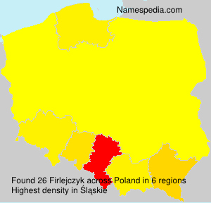 Surname Firlejczyk in Poland Surname Firlejczyk in Poland
