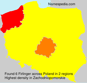 Surname Firlinger in Poland Surname Firlinger in Poland