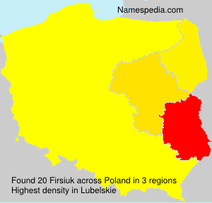 Surname Firsiuk in Poland Surname Firsiuk in Poland