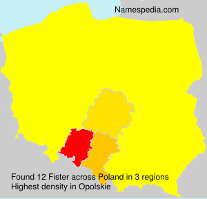 Surname Fister in Poland Surname Fister in Poland