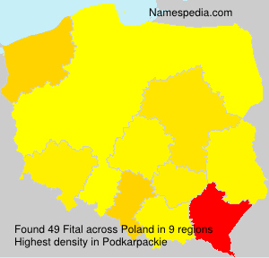 Surname Fital in Poland Surname Fital in Poland