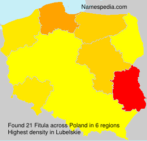 Surname Fitula in Poland Surname Fitula in Poland