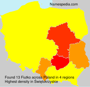 Surname Fiutko in Poland Surname Fiutko in Poland