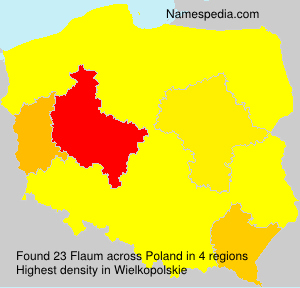 Surname Flaum in Poland Surname Flaum in Poland