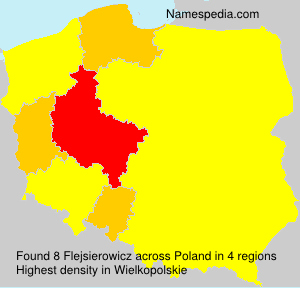 Surname Flejsierowicz in Poland Surname Flejsierowicz in Poland