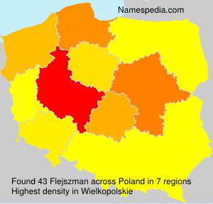Surname Flejszman in Poland Surname Flejszman in Poland