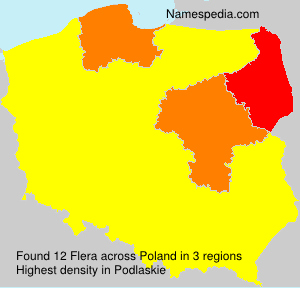 Surname Flera in Poland Surname Flera in Poland