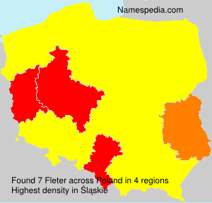 Surname Fleter in Poland Surname Fleter in Poland