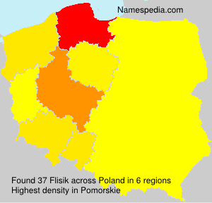 Surname Flisik in Poland Surname Flisik in Poland