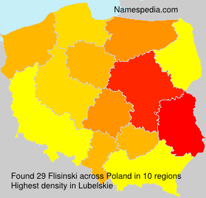 Surname Flisinski in Poland Surname Flisinski in Poland